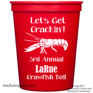 Crawfish-red cups