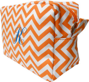 Orange-Chevron-Cosmetic-Bag