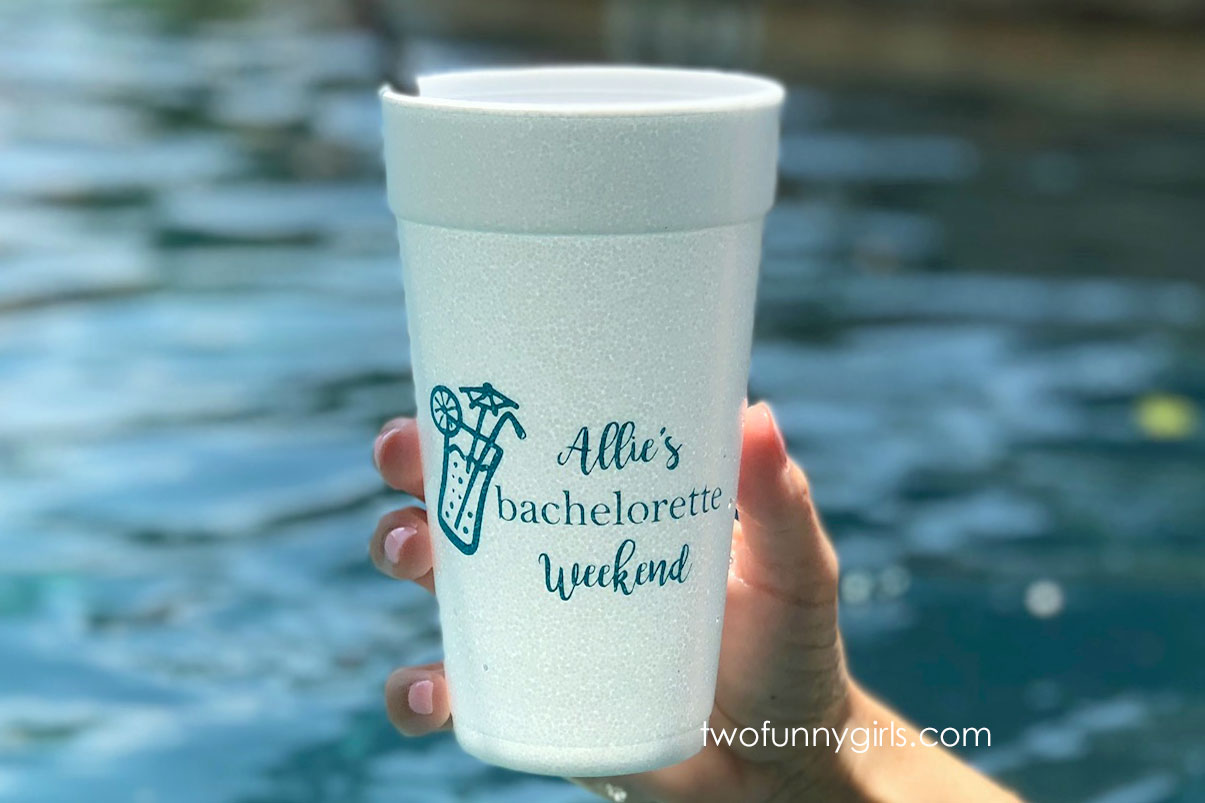 Custom bachelorette party cups