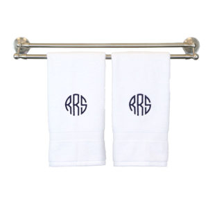 Monogram Towels for Dorm Room