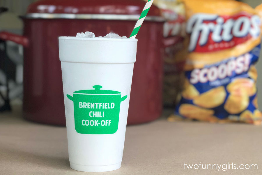 personalized Styrofoam cups.