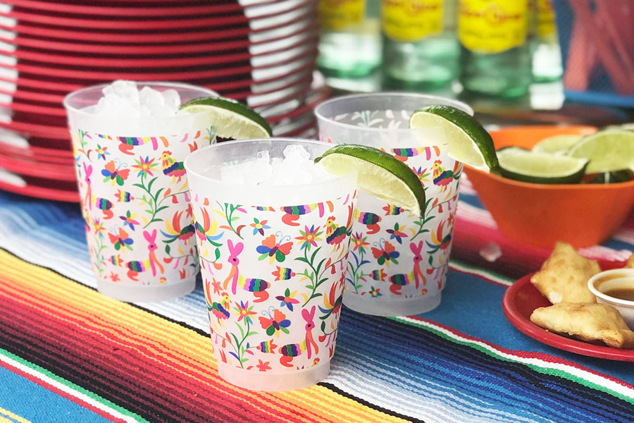 Custom fiesta plastic cups