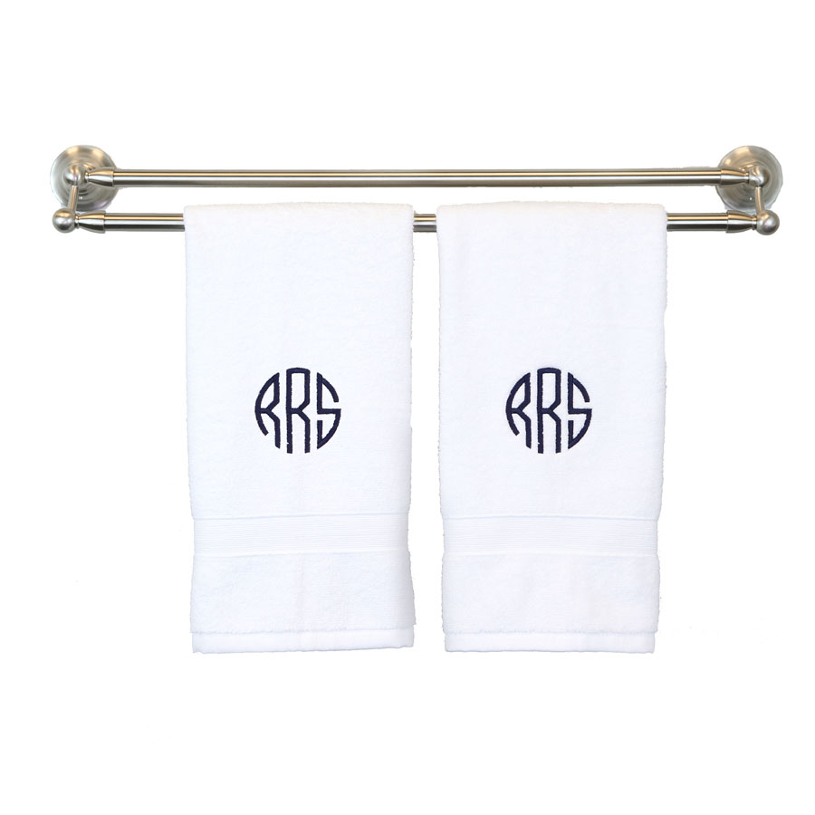 monogram towels for college