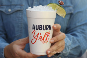 Auburn Tiger Foam Tailgate Cup