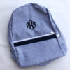 Small Backpack {Navy Seersucker} - Image 4
