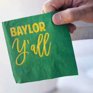 custom tailgate party napkins