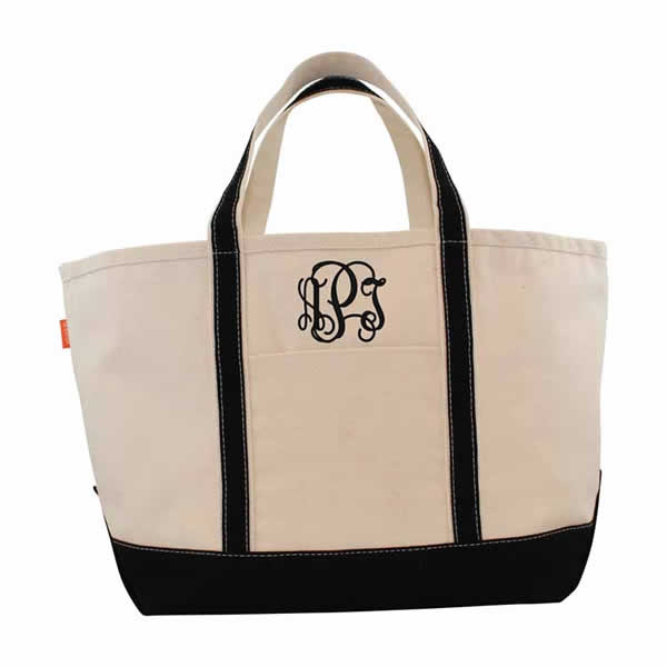 Monogrammed Canvas Bag