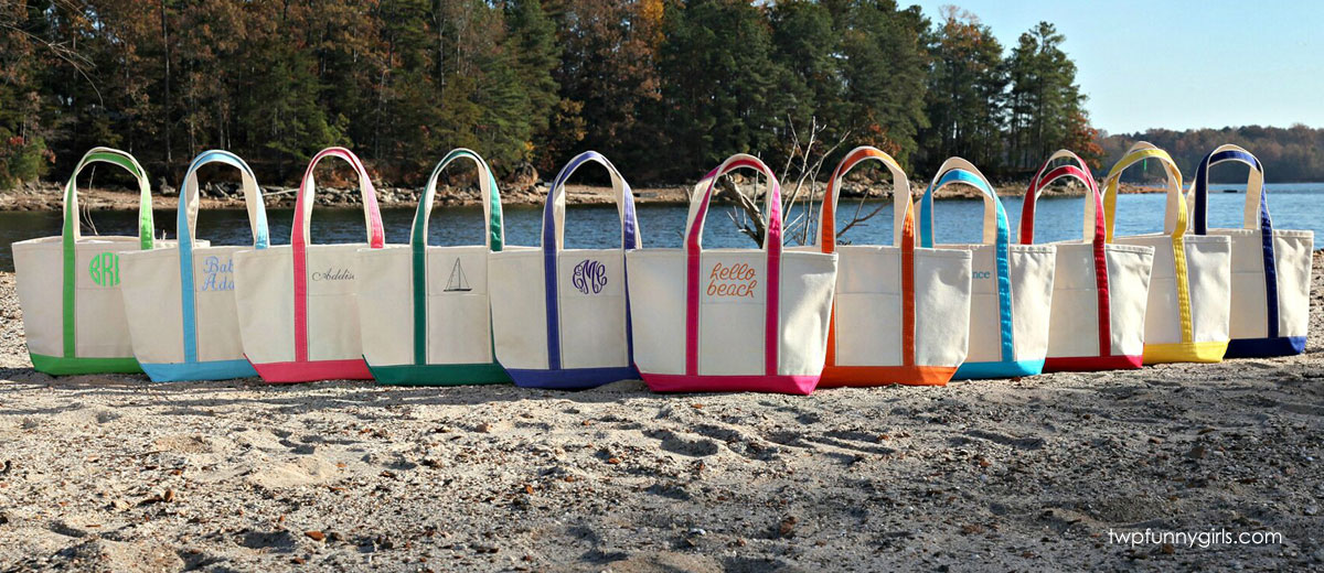 Boat Name Beach Tote Bag