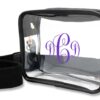 Personalized Sporting Event Clear Cross Body Purse with Vinyl Monogram - Image 3