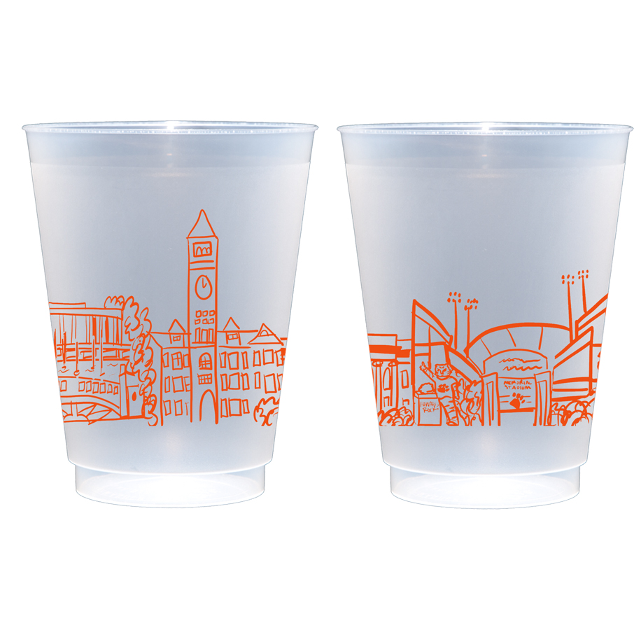 Frosted Roadie Cups Holiday Deisgns Bulk Printing