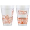 Clemson University Campus Skyline -Clemson, South Carolina {Foam Cup 10 Pack} - Image 2