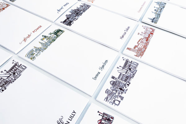 College Campus Skyline Personalized Notepad Set {All Campus Skylines}