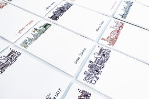 College Campus Skyline Notepads