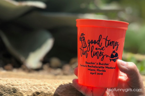 Personalized Stadium Cups for Bachelor/Bachelorette Party {16 oz}
