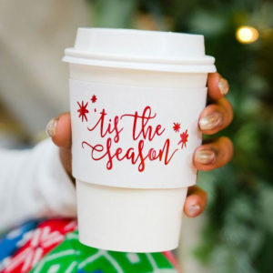 disposable coffee cups for christmas