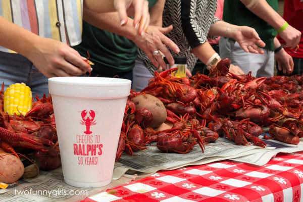 Personalized Styrofoam Cups for Lobster/Crawfish Boil