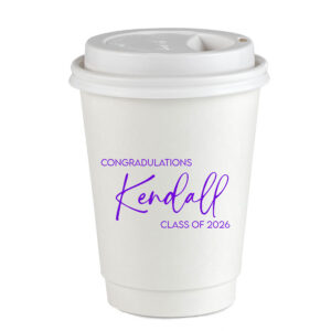 Personalized Paper Coffee Hot Cups for Graduation {All Sizes}