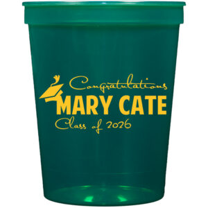 Personalized Stadium Cups for Graduation {16 oz}