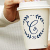 Custom Printed Paper Coffee Hot Cups Wedding Coffee Bar {All Sizes} - Image 2