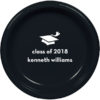 Personalized Disposable Plastic Plate for Graduation {All Colors} - Image 4