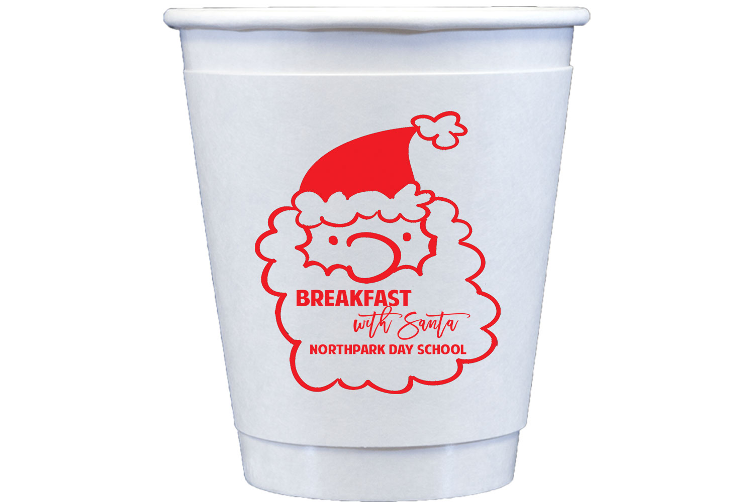 Plastic Santa Christmas Disposable Cups