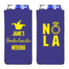 Neoprene Collapsible 12 oz Slim Can Cooling Sleeve for Mardi Gras {Qty 12+} - Image 2