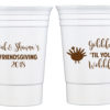 Personalized Double Wall Insulated Plastic Party Cups for Thanksgiving/Friendsgiving - Image 2