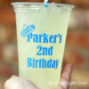 Personalized Soft Sided Clear Plastic Cups for Birthday Party {All Sizes} - Image 3