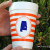 Styrofoam Cups with Patterned Wrap {with Two Ink Colors} - Image 4