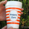 Styrofoam Cups with Patterned Wrap {with Two Ink Colors} - Image 3
