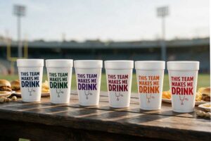 Personalized Styrofoam Cups for Football Tailgating