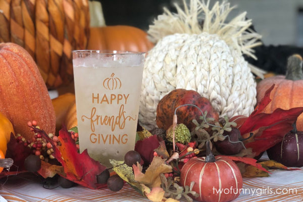 Custom Printed Clear Hard Plastic Cups for Thanksgiving {All Sizes}
