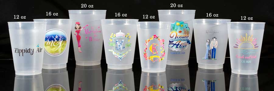 Custom Multi-Color 16oz Frosted Cups – SipHipHooray