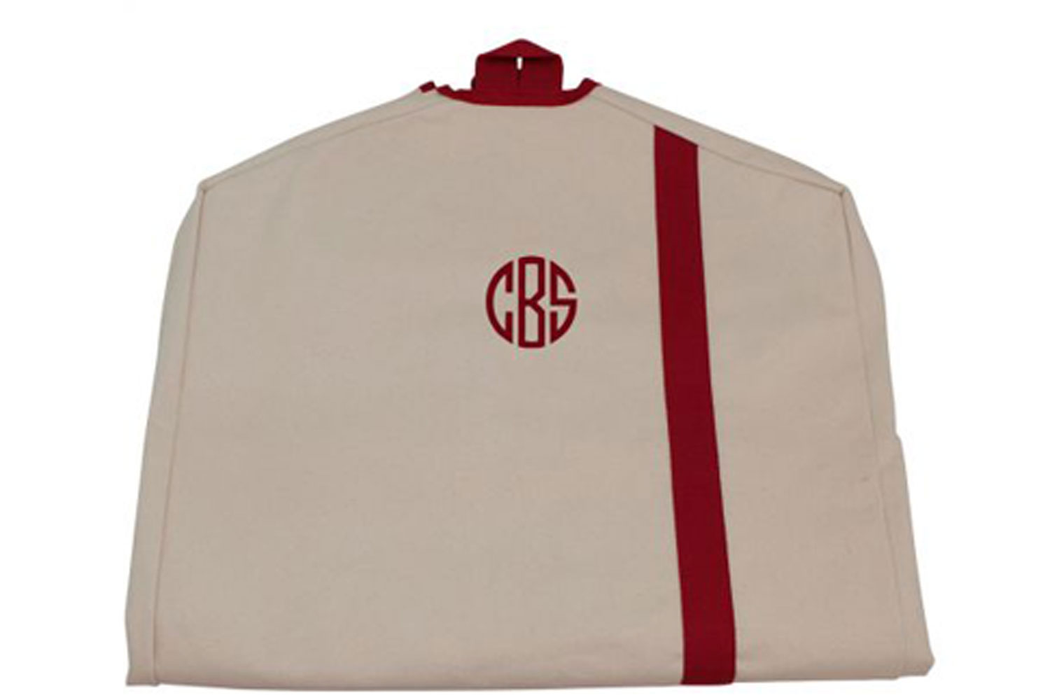 Canvas Garment Bag Personalized with Monogram