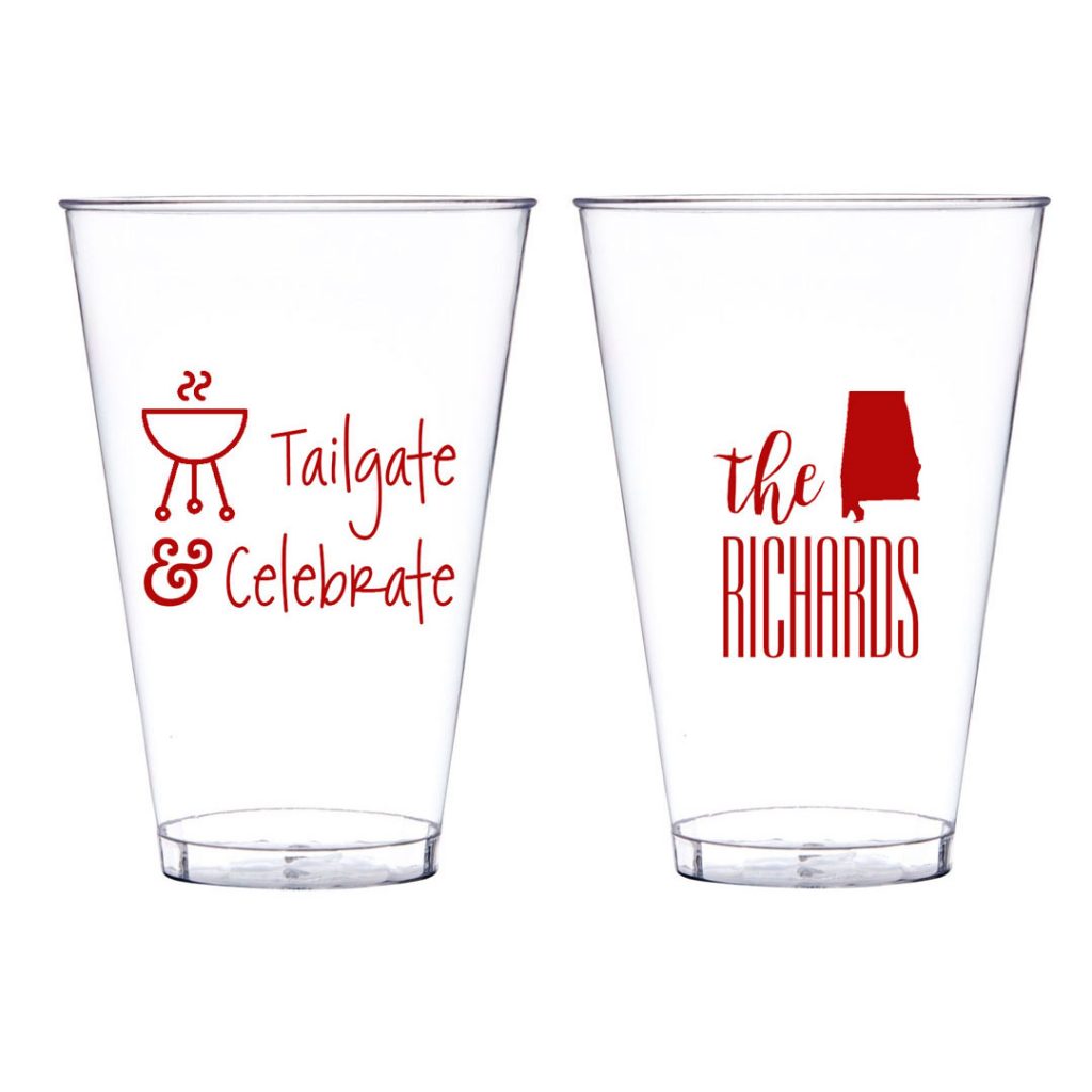 Personalized Custom Cups for Football Tailgating Party