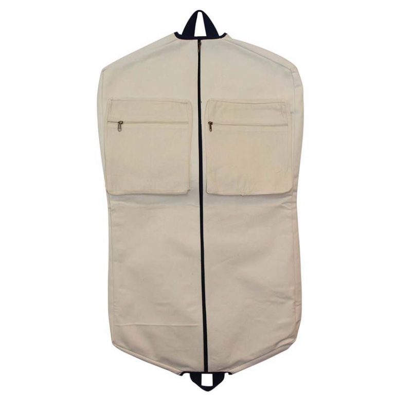 Canvas Garment Bag Personalized with Monogram