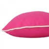 Canvas Throw Pillowcase with Monogram {Hot Pink with White Piping} - Image 5