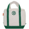 Insulated Lunch Cooler Tote Bag {Small - Emerald Green Trim} - Image 2