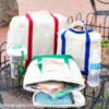 Insulated Canvas Cooler Tote Bag {Large - Red} - Image 3