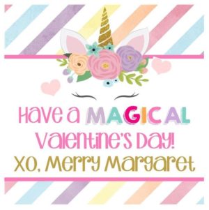 Valentine's Day Sticker - Magical Unicorn