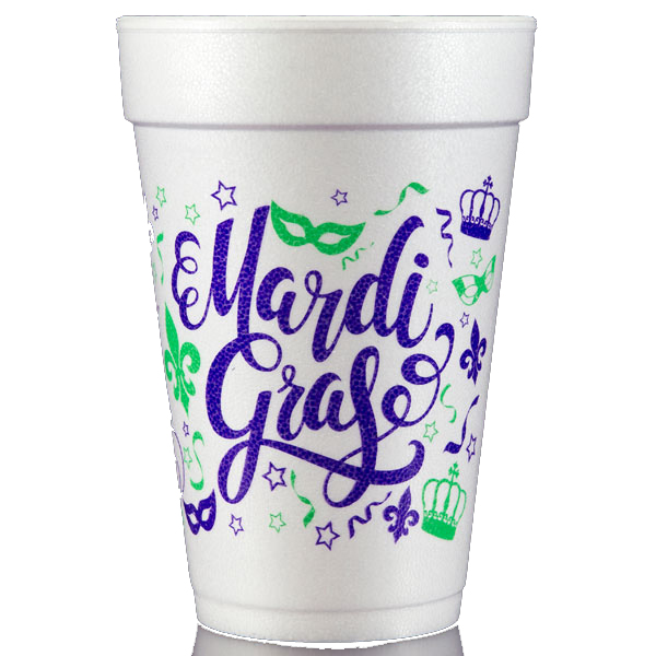 mardi gras cup throws