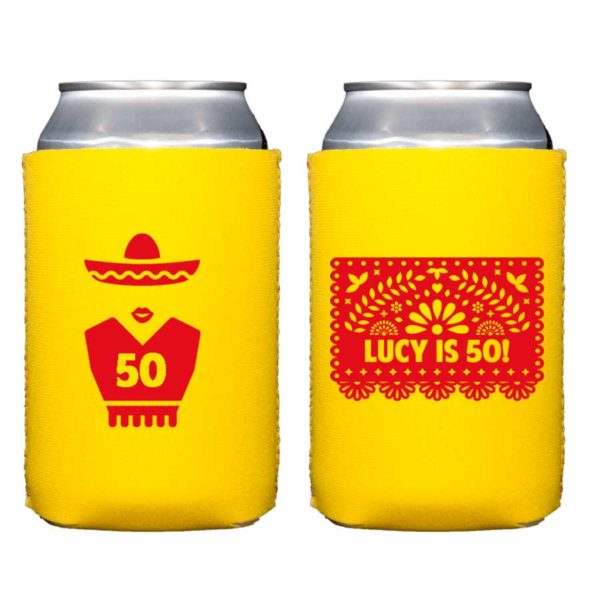 Solid Neoprene Collapsible Insulated Hugger for Mexican Fiesta {Qty 12+}