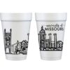 University of Missouri-Mizzou Tigers Campus Skyline Foam Cup 10 Pack - Columbia Missouri - Image 2
