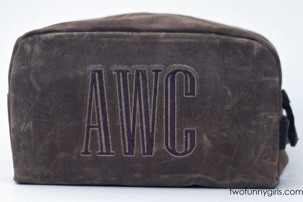 monogrammed dopp kit