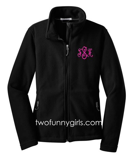 Monogram Zip Up Jacket