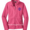 Monogrammed Fleece Jacket {Pink} - Image 3