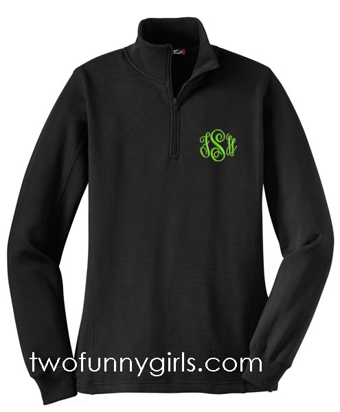 Monogram Embroidered T-Shirt, Sweatshirt, Hoodie, Quarterzip, or