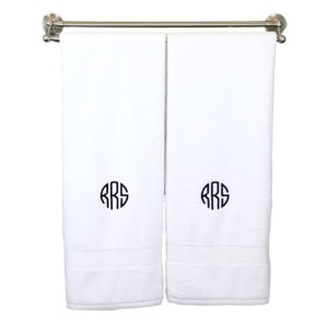 Monogrammed Bath Towels - Set of Two {All Colors}