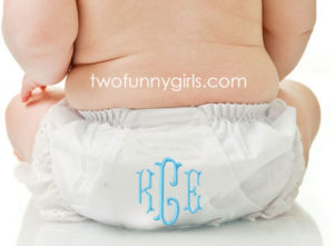 Monogrammed Diaper Covers