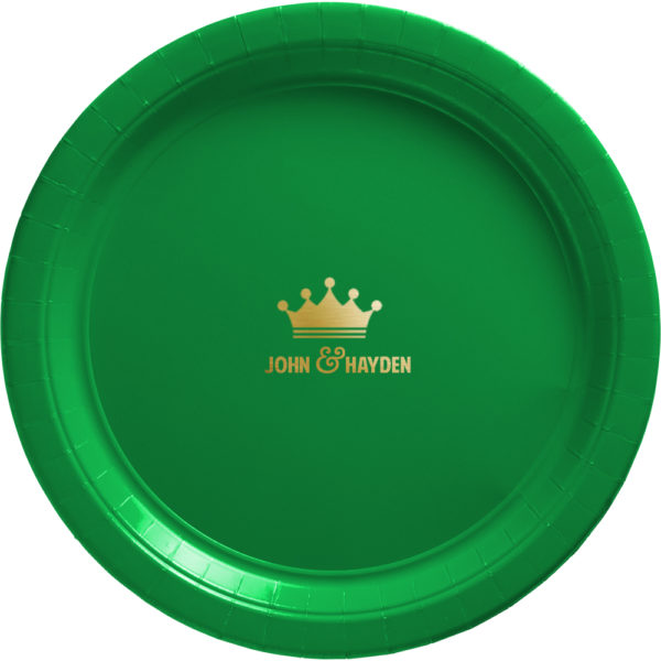 Personalized Disposable Paper Plate {Mardi Gras}